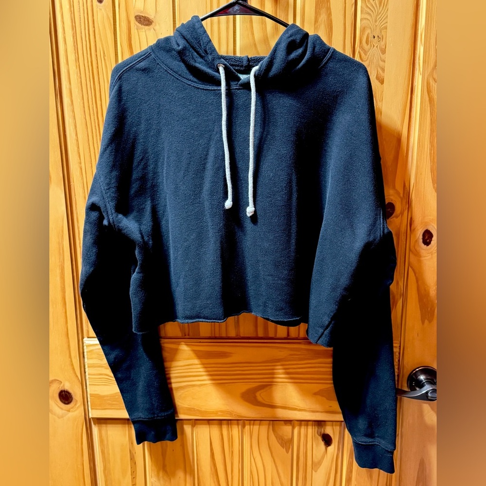 Wild Fable Black Cropped Hoodie